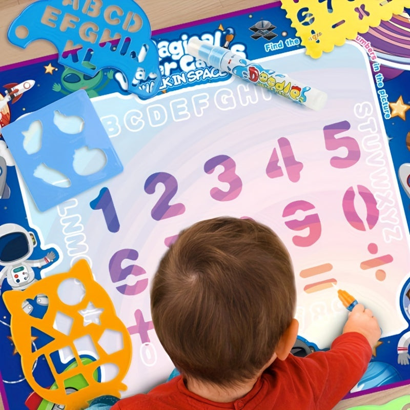 Tapis De Graffiti Coloré Réutilisable Pour les Petits