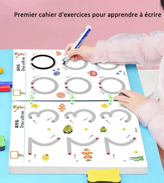 ENSEMBLE DE CAHIERS DE TRAÇAGE MAGIQUES