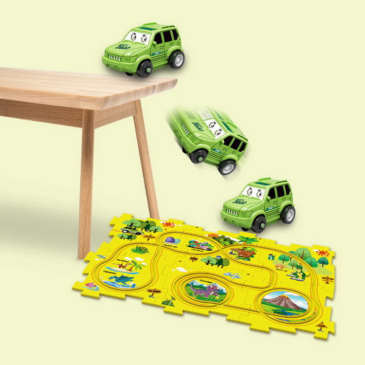 Piste de route incurvée pour enfants