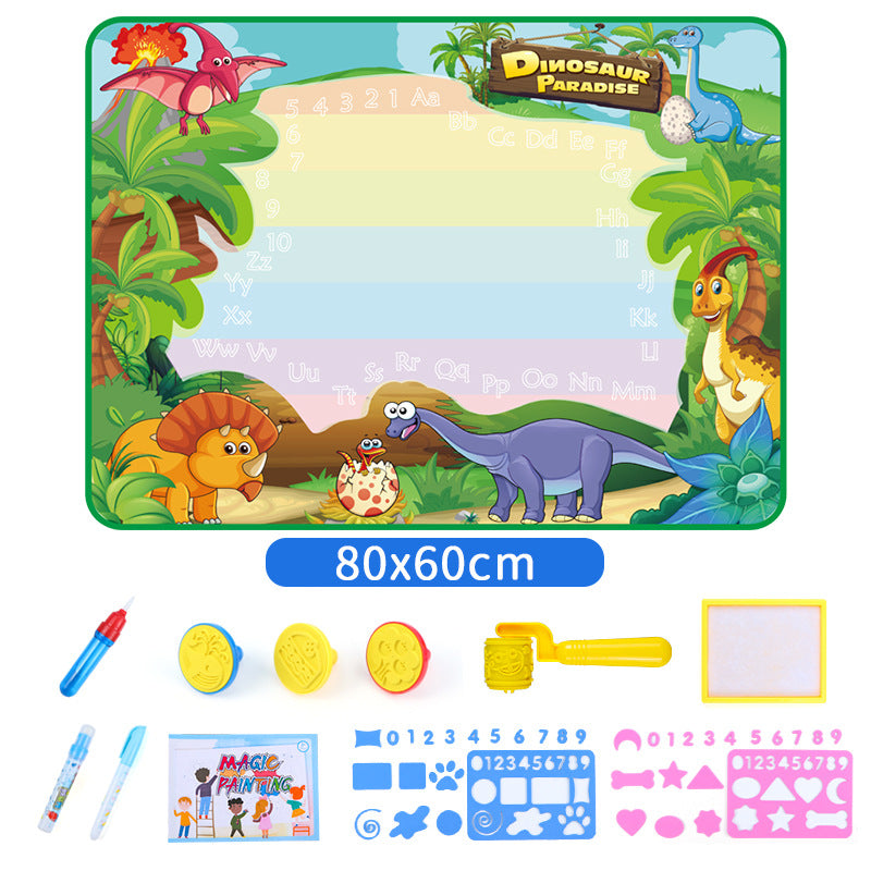 Tapis De Graffiti Coloré Réutilisable Pour les Petits