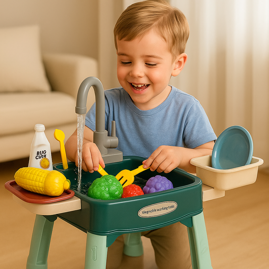 AquaFun™ – Évier Magique Interactif pour Enfants avec Eau et Accessoires