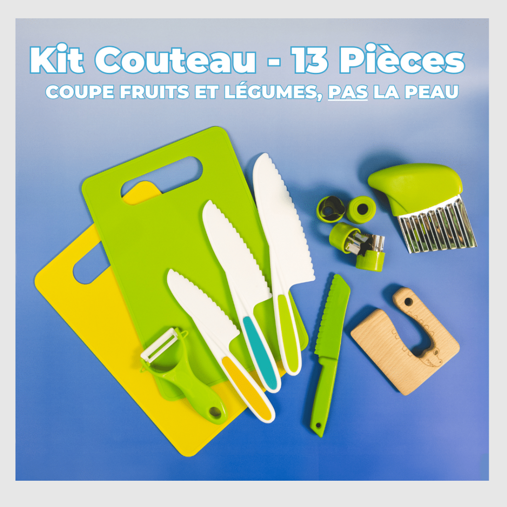 Couteaux Enfant – Kit de Cuisine 13 pièces