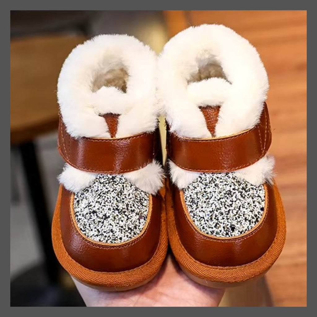 Bottes de Neige Enfant pour les Fille ! Mode Hiver avec Paillettes