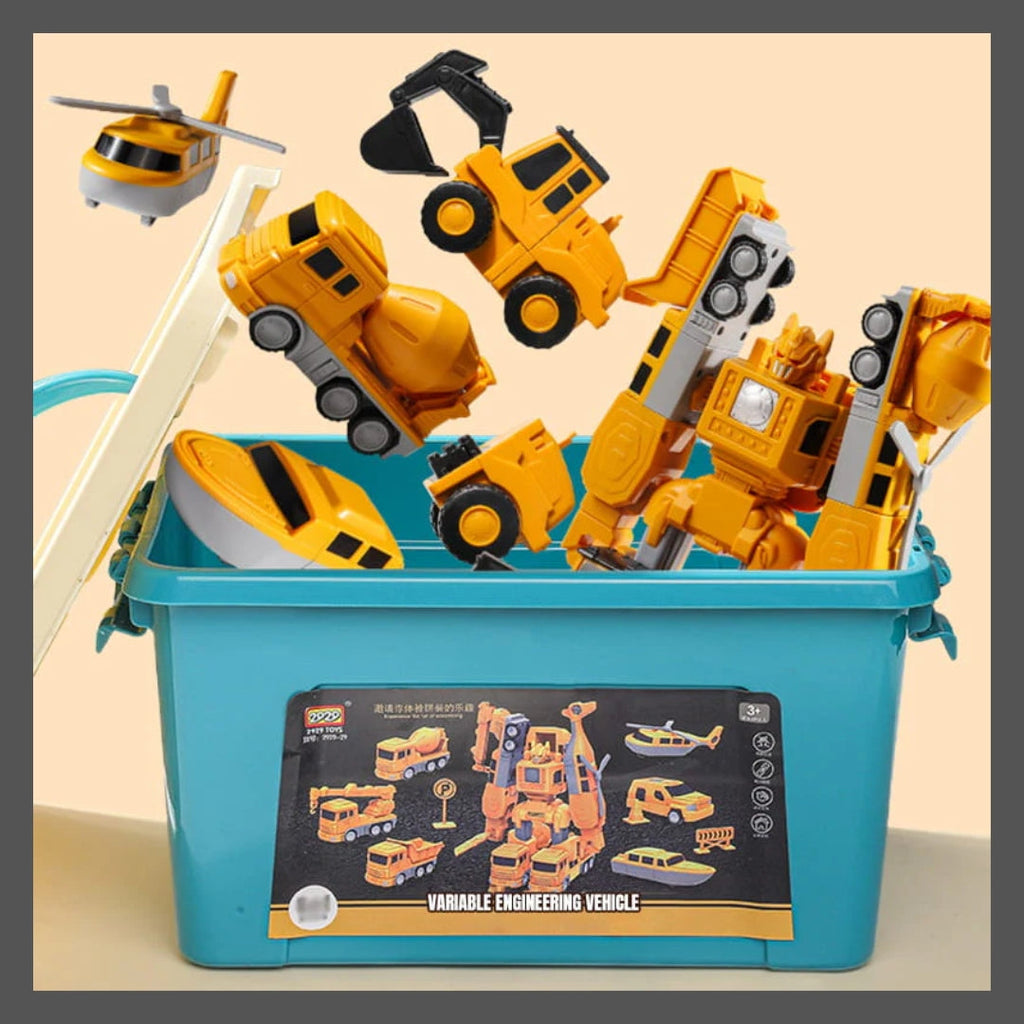 Jouet assemblé de voiture d'ingénierie à transformation magnétique