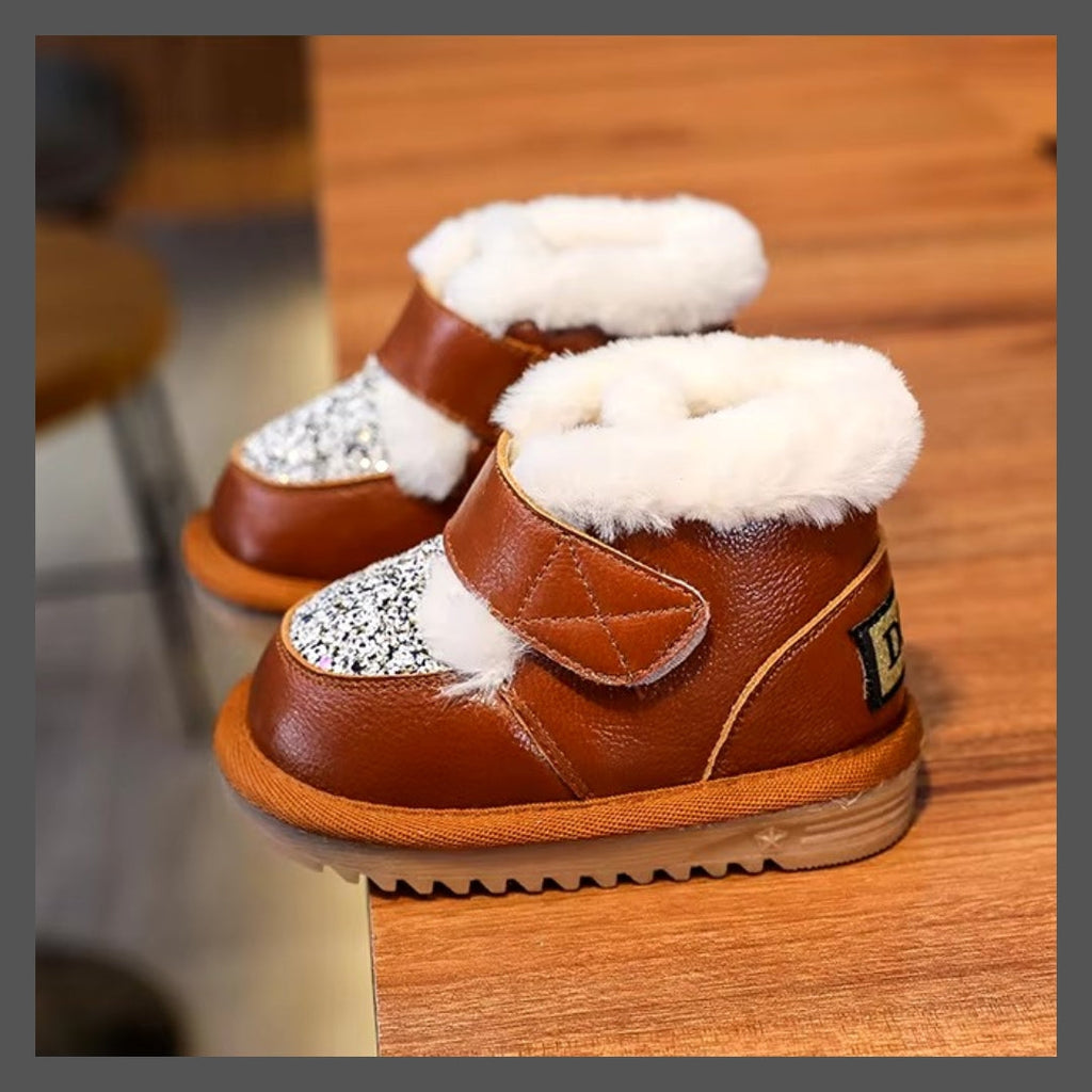 Bottes de Neige Enfant pour les Fille ! Mode Hiver avec Paillettes