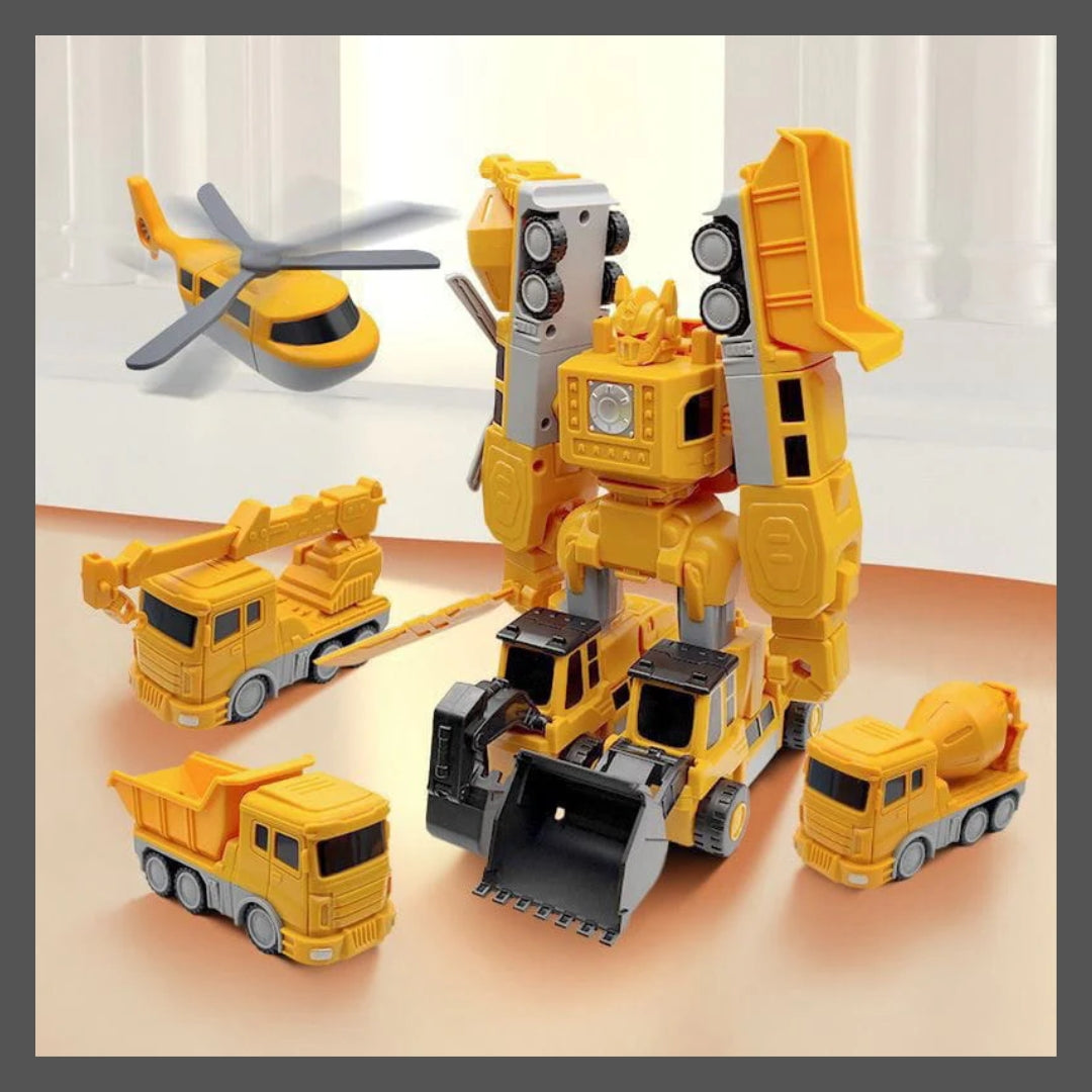 Jouet assemblé de voiture d'ingénierie à transformation magnétique