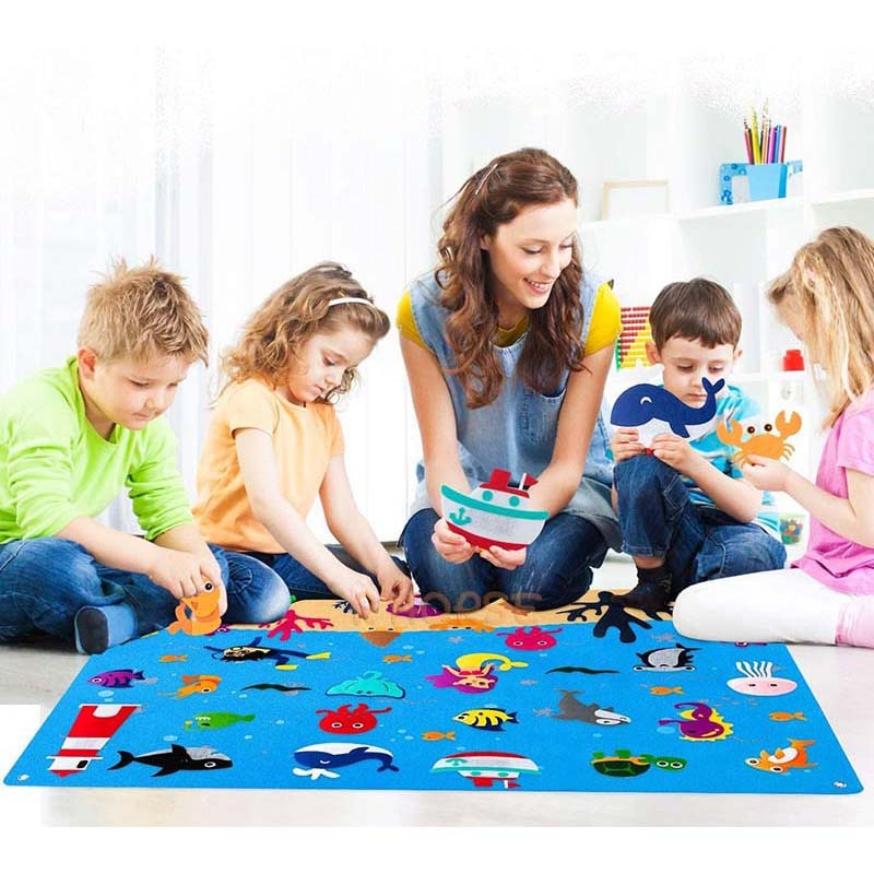 Tableau en feutre pour enseigner aux enfants BERDA™