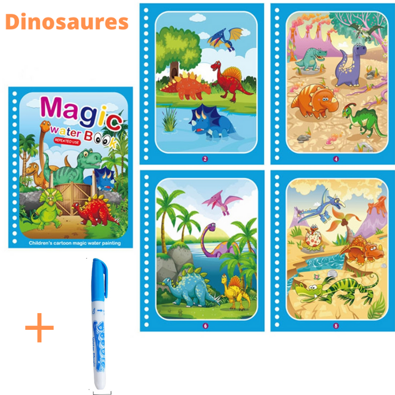 4 Livres magiques de coloriage à l’eau