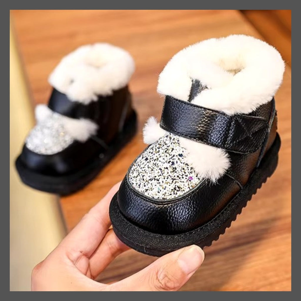 Bottes de Neige Enfant pour les Fille ! Mode Hiver avec Paillettes