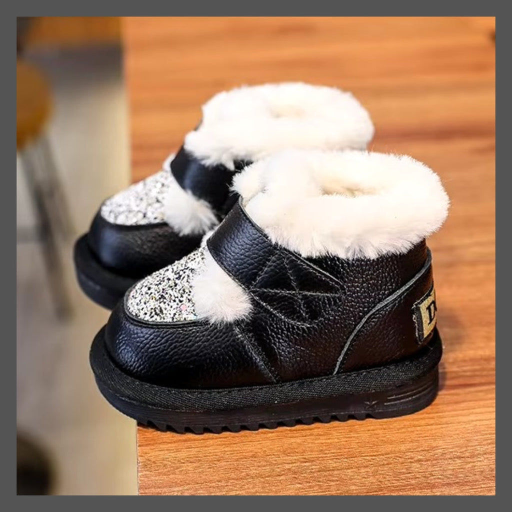 Bottes de Neige Enfant pour les Fille ! Mode Hiver avec Paillettes