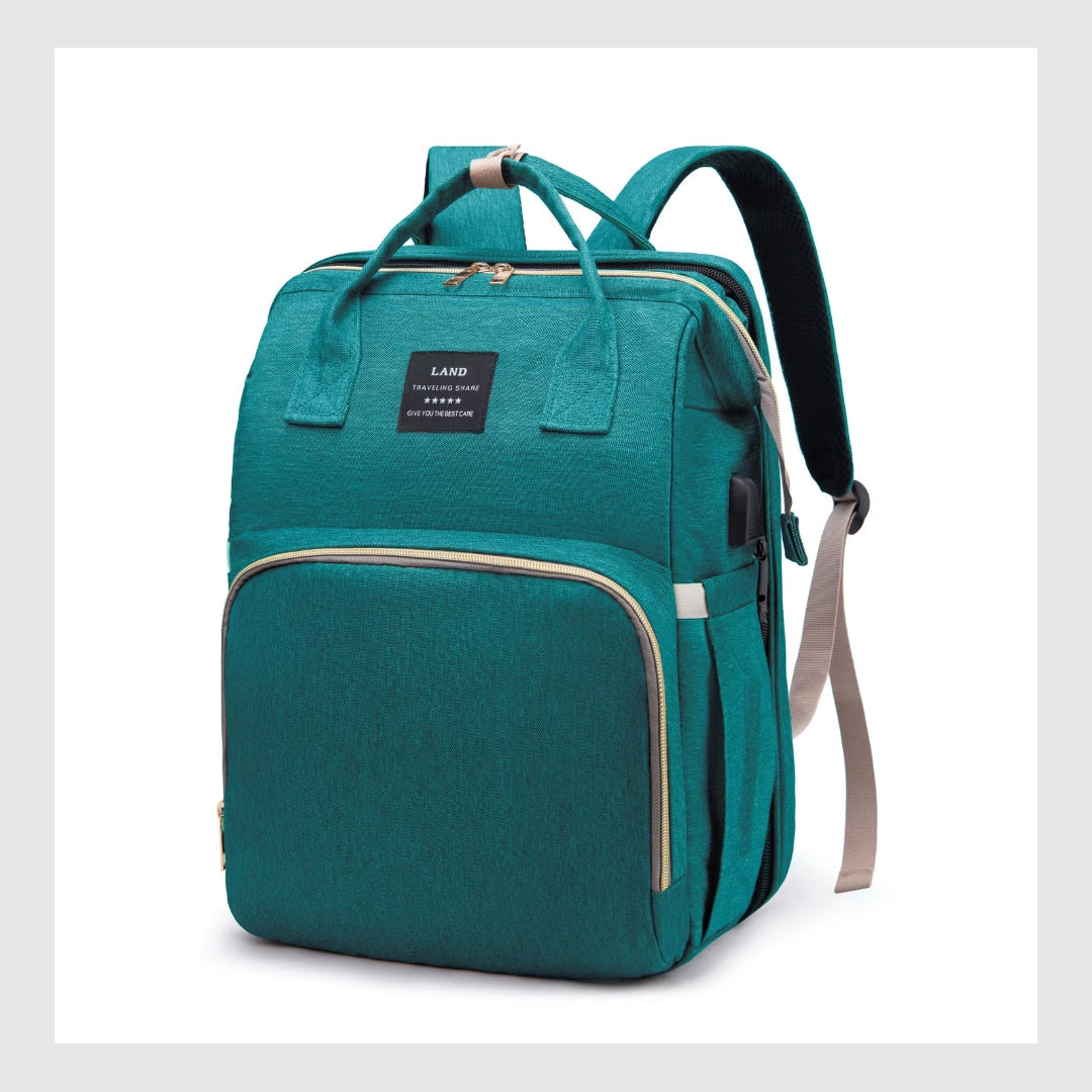 BabyNest 3-en-1™ – Le sac à langer, berceau et parc de jeu tout-en-un.