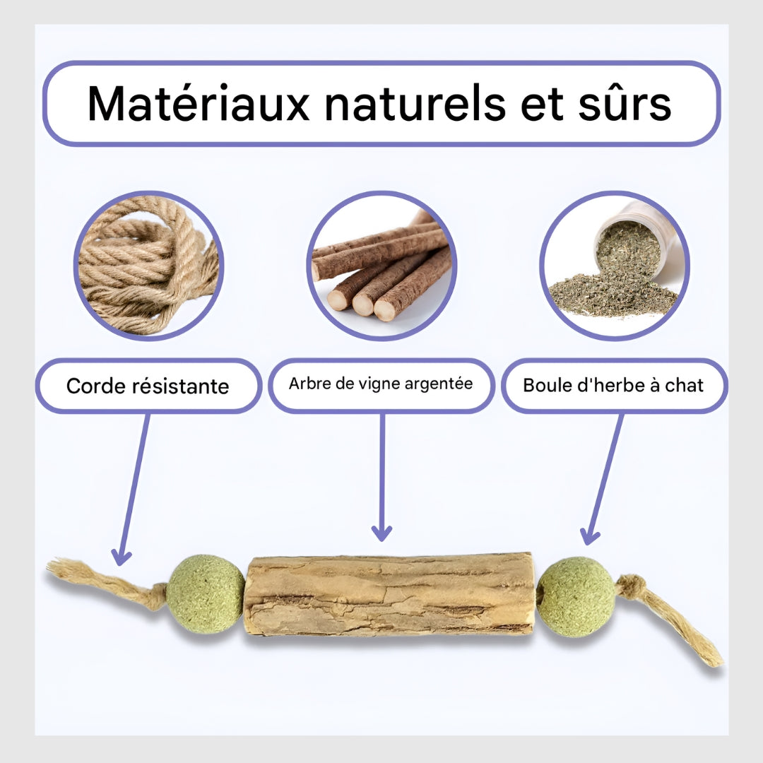 Griffinet™-Jouet de nettoyage des dents à l'herbe à chat