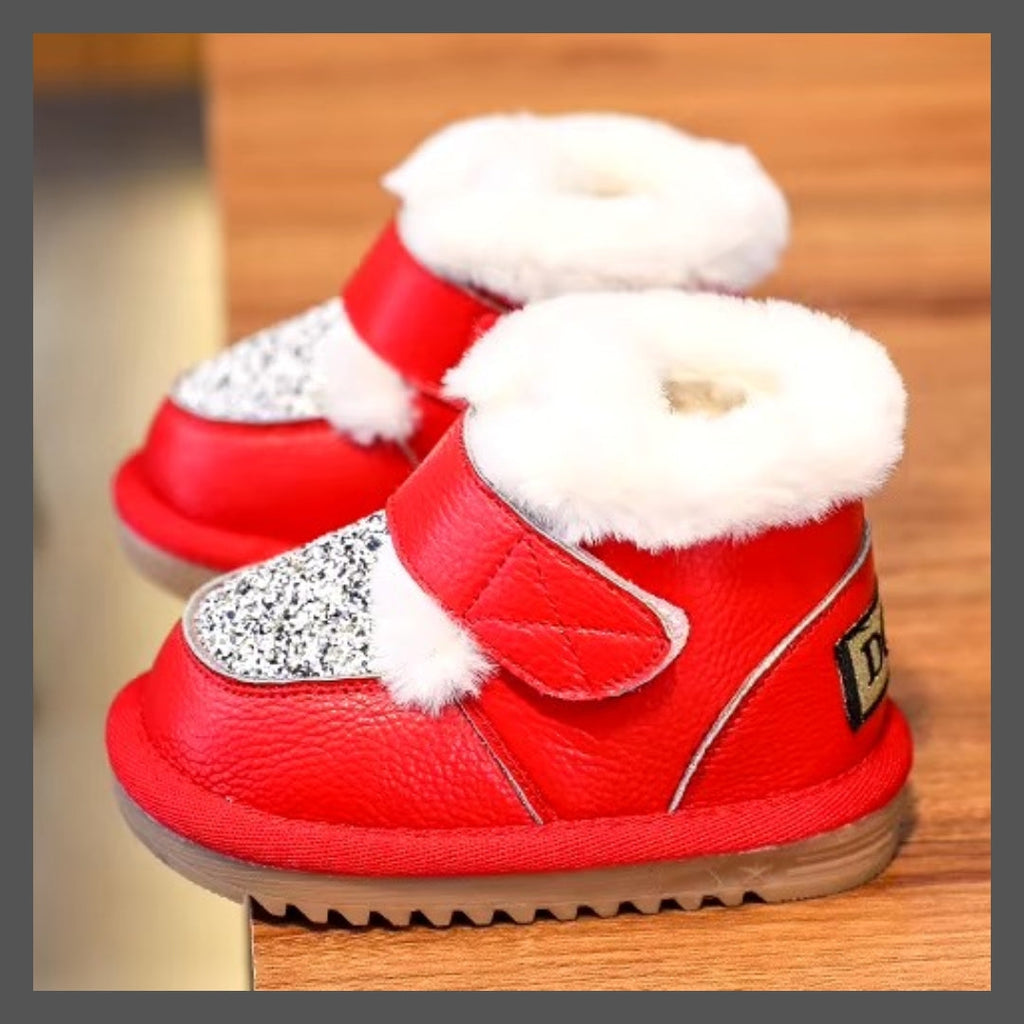 Bottes de Neige Enfant pour les Fille ! Mode Hiver avec Paillettes