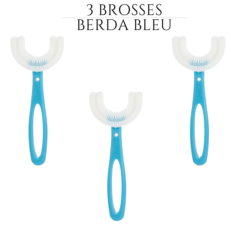 PACK DE 3 BROSSES À DENTS POUR ENFANTS - BERDA™