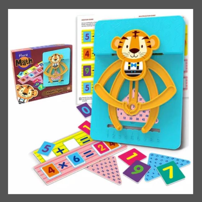 Jeu Éducatif Mathématique en Bois - Tableau d'Arithmétique Montessori