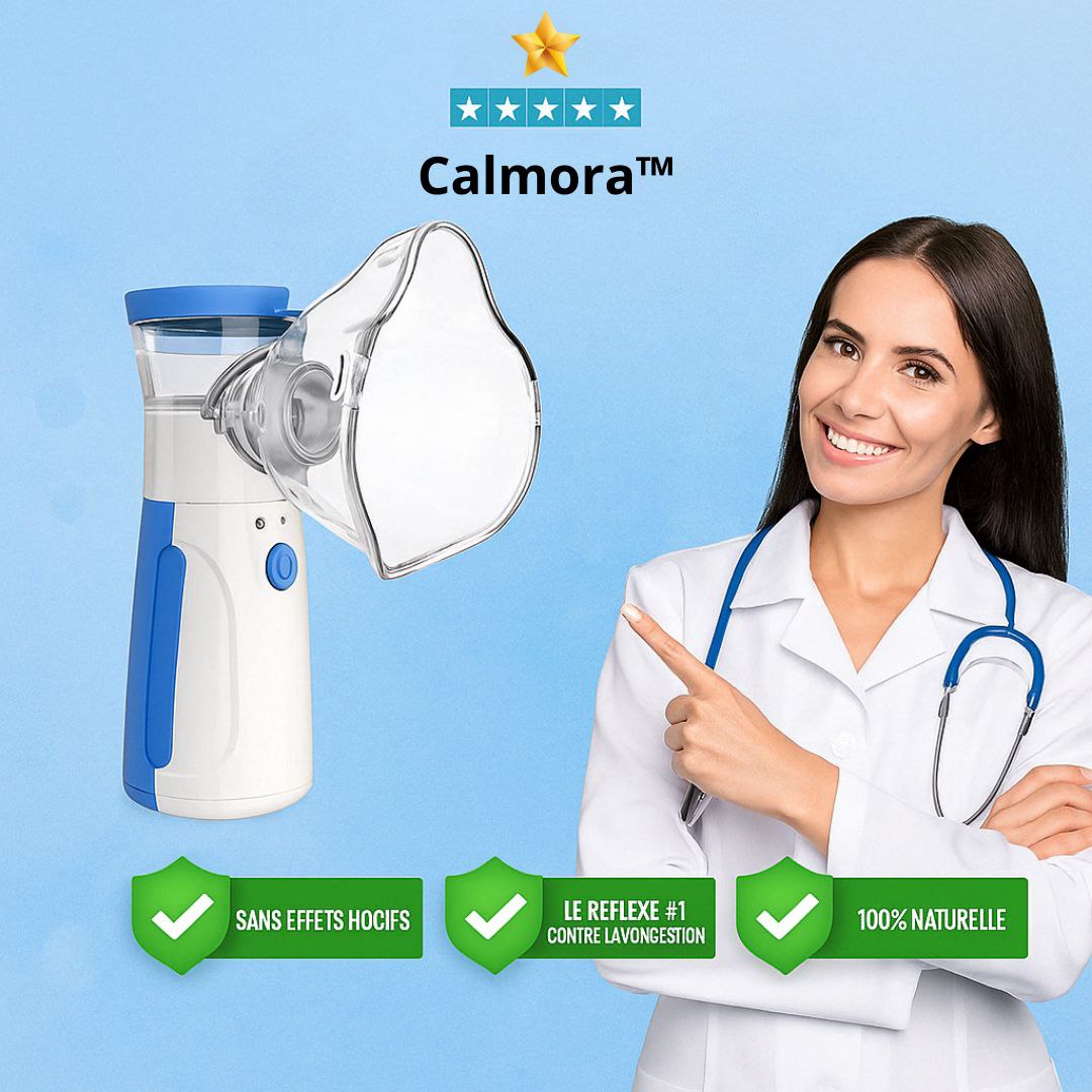 Calmora™ 2.0 – Le nébuliseur portable qui vous accompagne partout