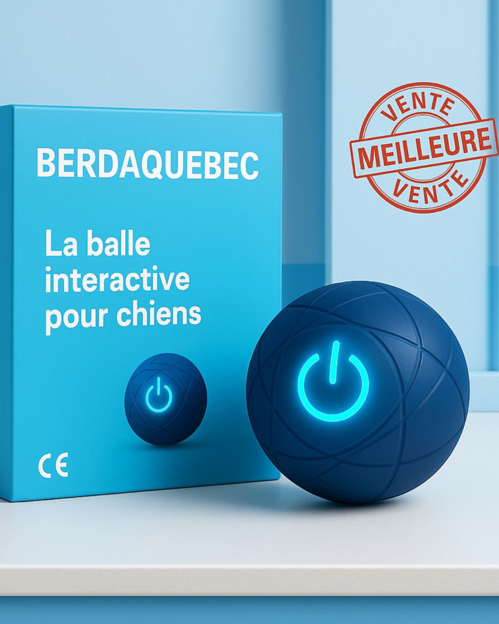 SmartBall™ : Le jouet interactif qui stimule l'esprit et les réflexes de votre chien !