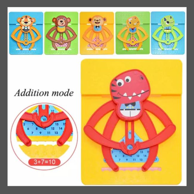 Jeu Éducatif Mathématique en Bois - Tableau d'Arithmétique Montessori