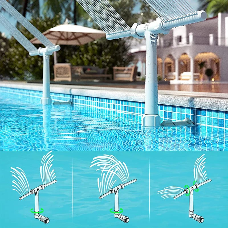 LumiPlouf™ – Fontaine Solaire à LED pour Piscine.