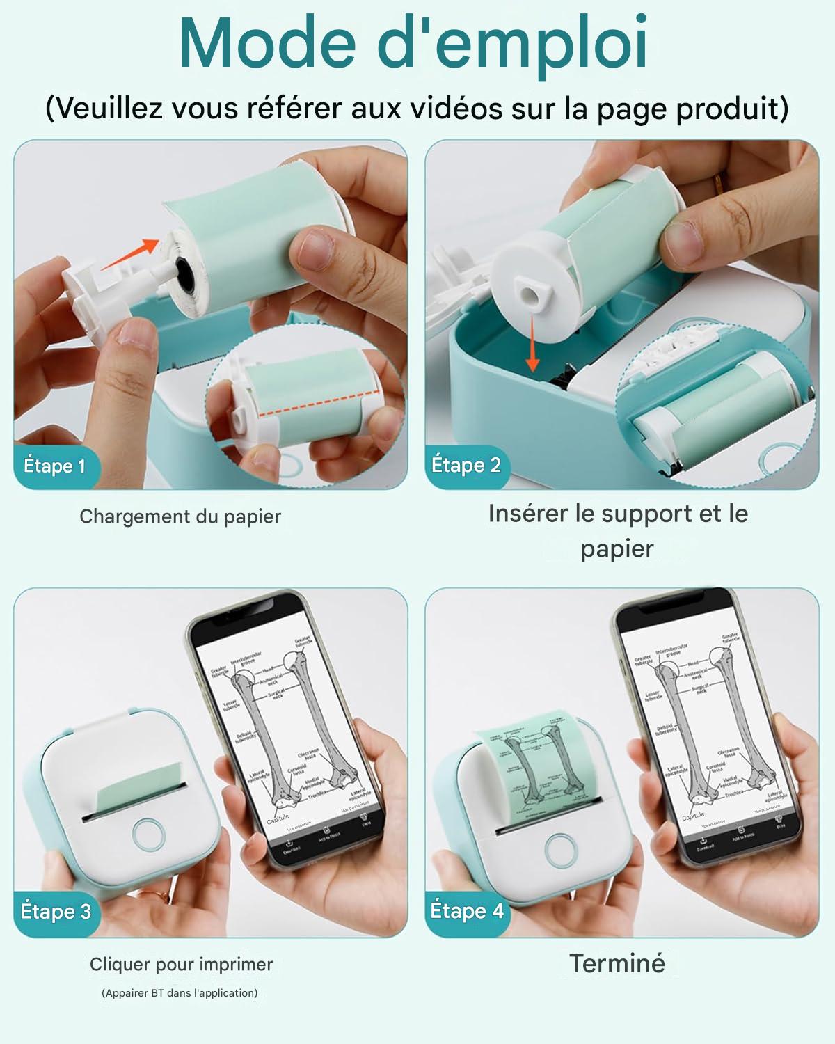 SnapPrint™ – La Mini-Imprimante Portable Sans Encre