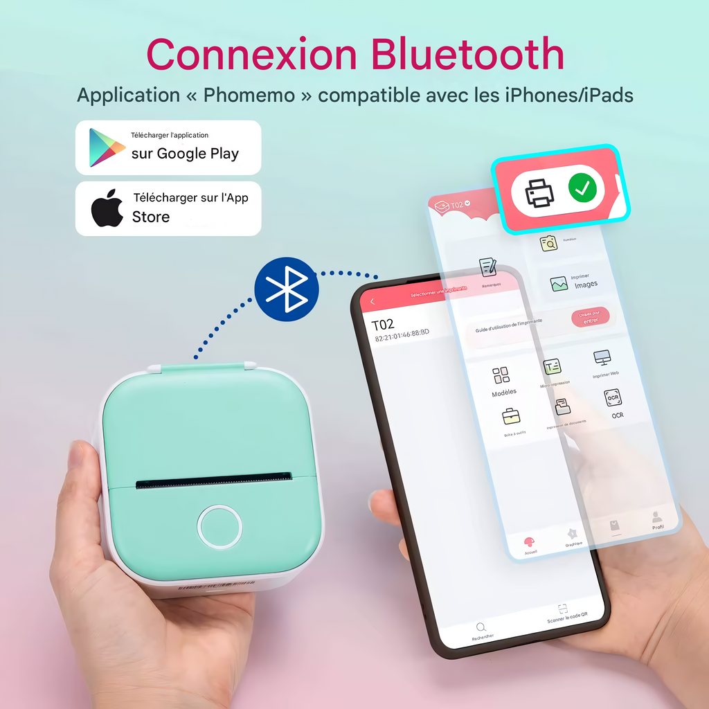 SnapPrint™ – La Mini-Imprimante Portable Sans Encre