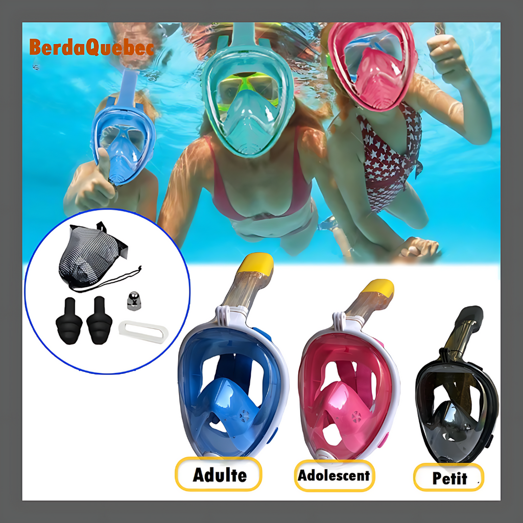 AquaVision™ : Le Masque de Snorkeling Ultime pour Enfants et Adultes