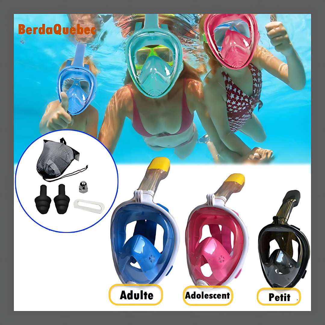 AquaVision™ : Le Masque de Snorkeling Ultime pour Enfants et Adultes