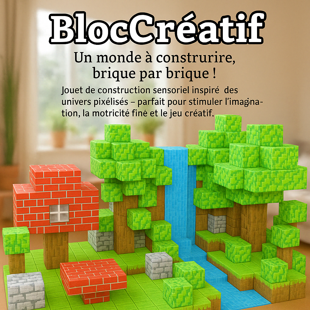 BlocCréatif – Blocs Magnétiques de Construction