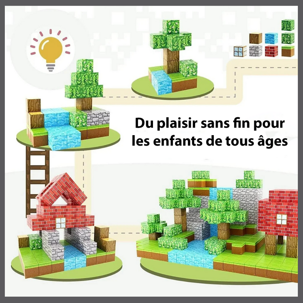 Blocs de construction magnétiques pour enfants