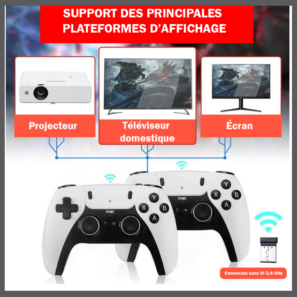 Console Rétro HD 4K + 2 Manettes 🎮✨