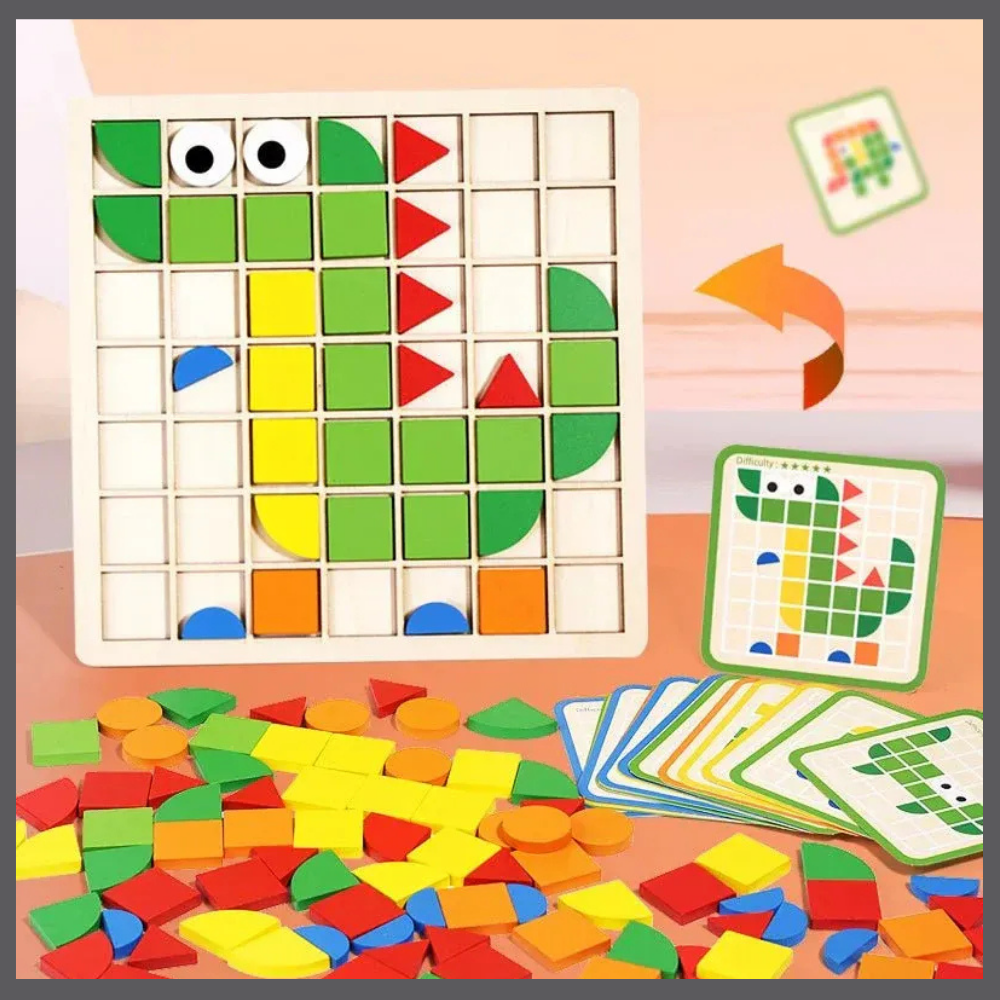 Puzzle Montessori Magnétique – Jeu Éducatif pour Enfants