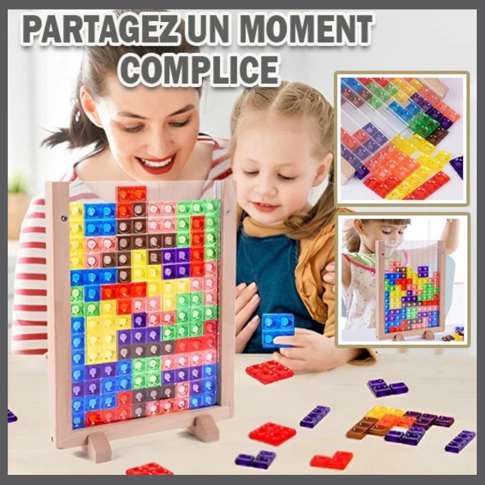 PuzzliZen™ – Puzzle Éducatif en Bois Anti-Écran