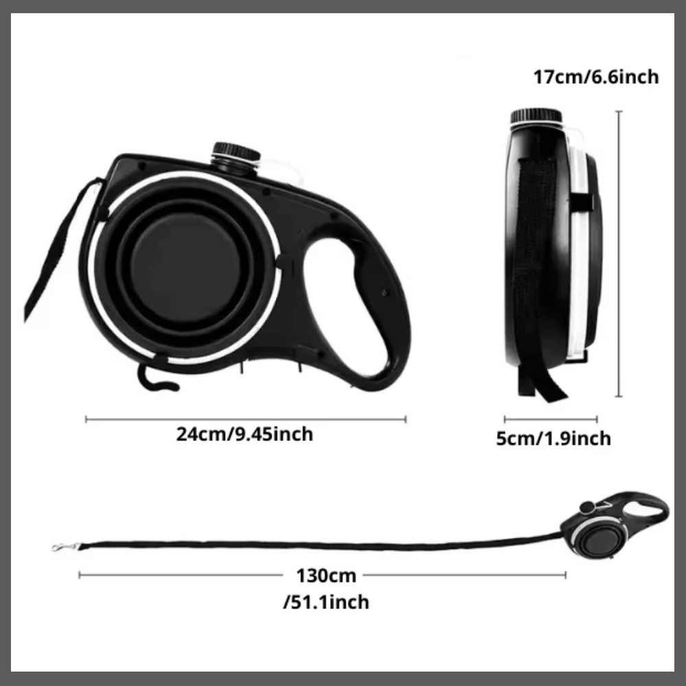 LeashPro™ – La Laisse Hydratante Multifonction pour Chien