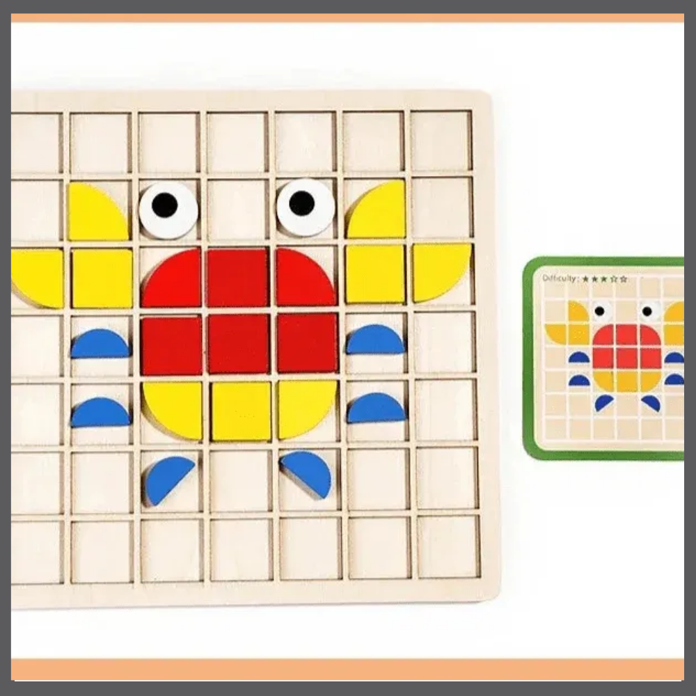 Puzzle Montessori Magnétique – Jeu Éducatif pour Enfants