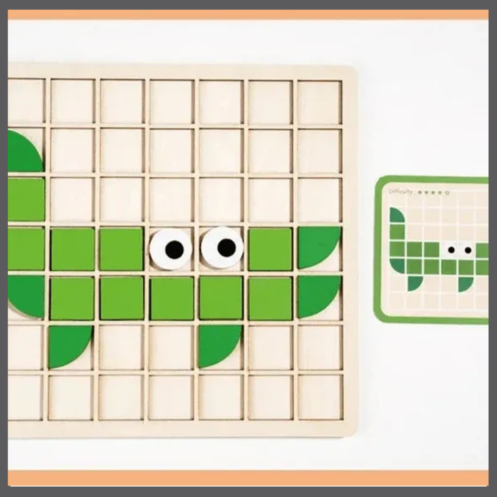 Puzzle Montessori Magnétique – Jeu Éducatif pour Enfants