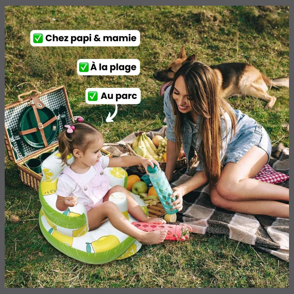 Fauteuil gonflable & transportable