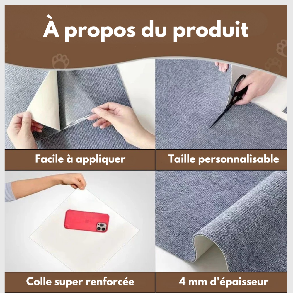 Tapis Adhésif Protecteur pour Griffes de Chat