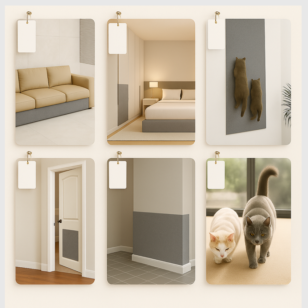 Tapis Adhésif Protecteur pour Griffes de Chat