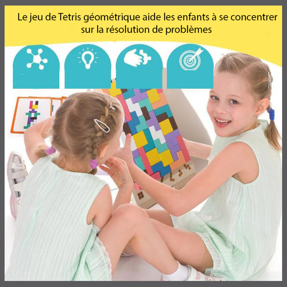 Tetris Montessori en bois