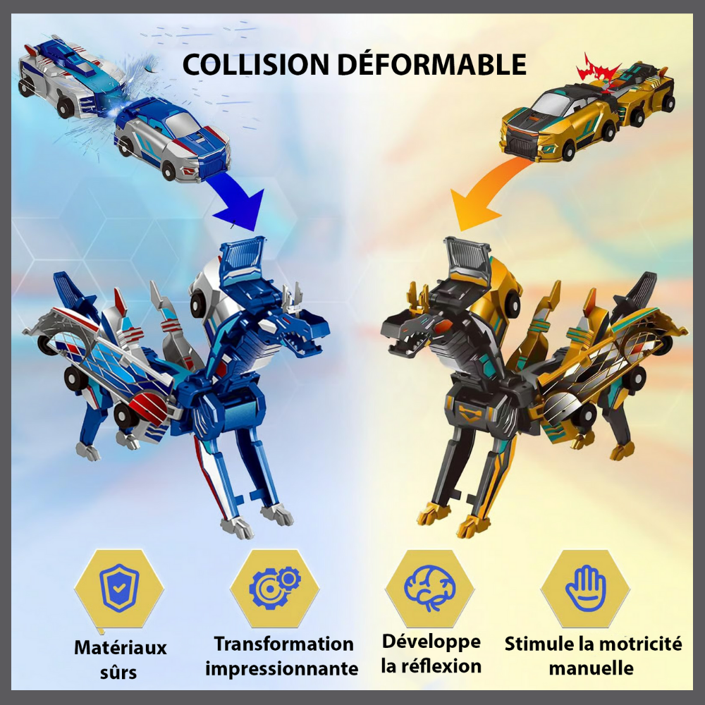 DinoCrash™ – Voiture Dinosaure 2 en 1