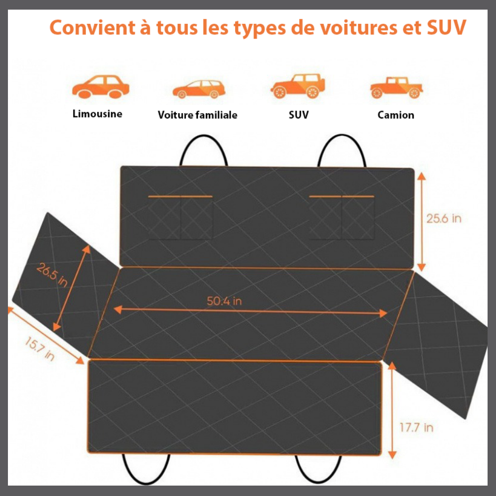 PawGuard™ – Rallonge de siège arrière de camion pour chiens