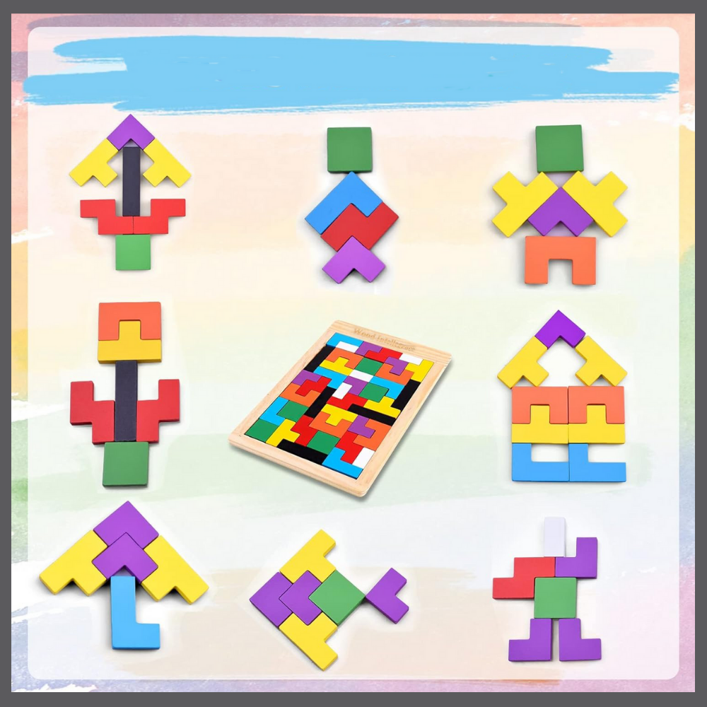 Tetris Montessori en bois