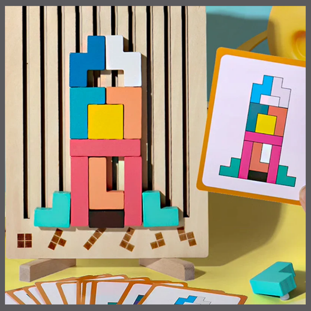 Tetris Montessori en bois