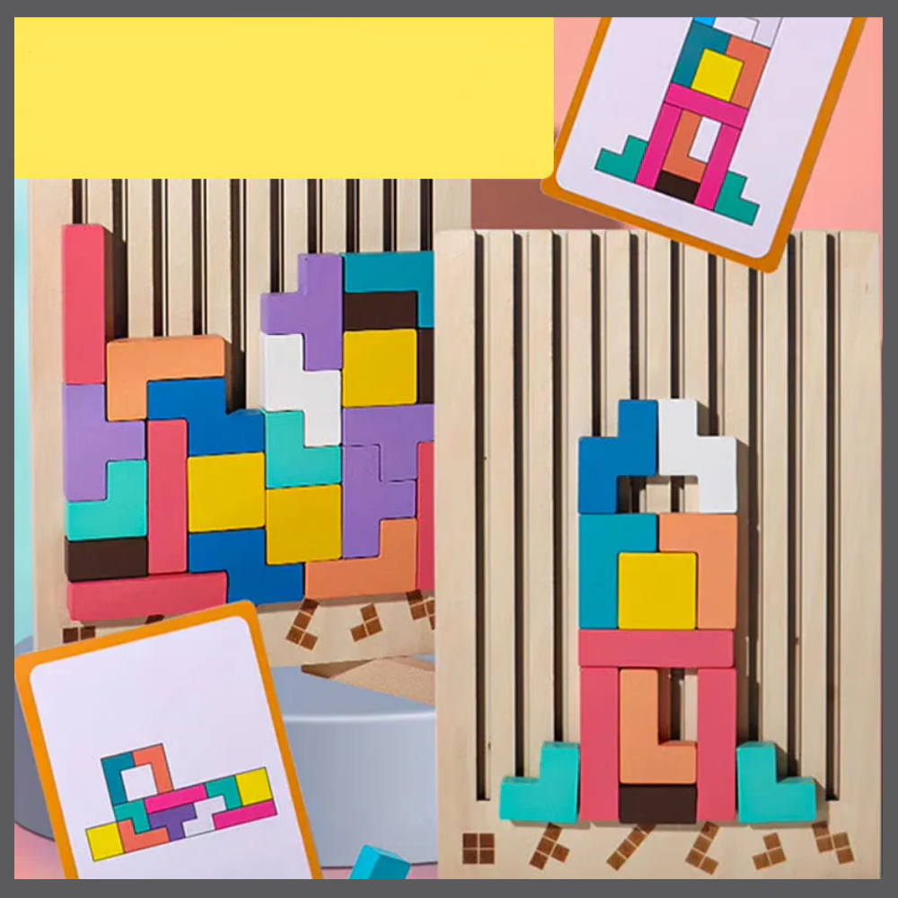 Tetris Montessori en bois