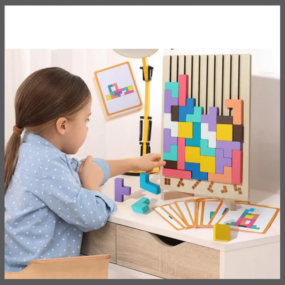 Tetris Montessori en bois