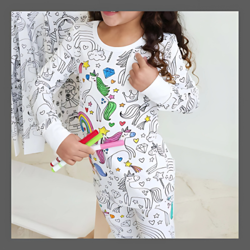 ColorPaint™ Pyjamas d'hiver  peints à la main