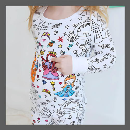 ColorPaint™ Pyjamas d'hiver  peints à la main