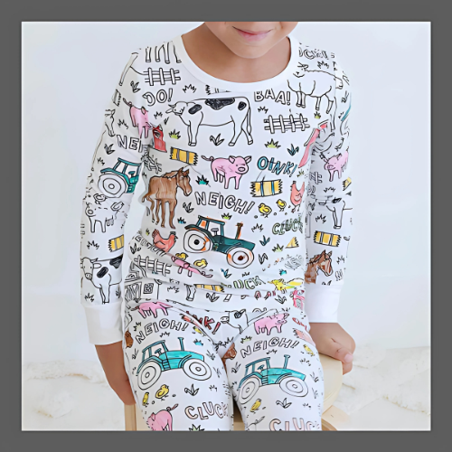 ColorPaint™ Pyjamas d'hiver  peints à la main