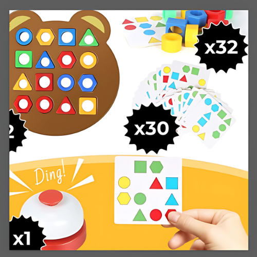 Jeu d'Association Formes et Couleurs | Puzzmatch™ (Pack Duo)