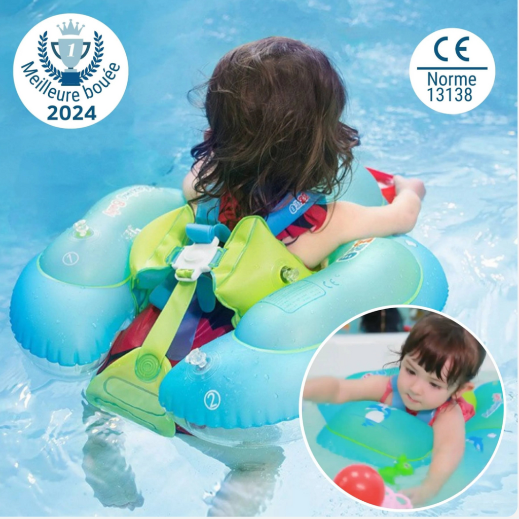 Bouée Bébé AquaSafe™ : Sécurité et Confort pour des Premières Baignades Inoubliables